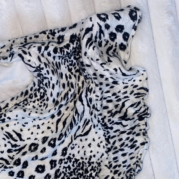 Joie Anthea Animal Print Short Sleeve Waist Tie Mini Dress Size XS - Picture 6 of 9